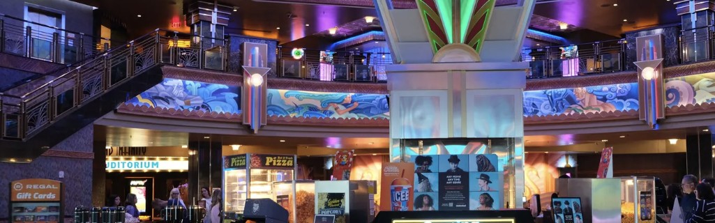 Lobby of Regal Warren Broken Arrow
